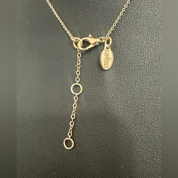 EXPRESS Gold-Tone Evil Eye Pendant Necklace – Teal Glass Center - Picture 8 of 8